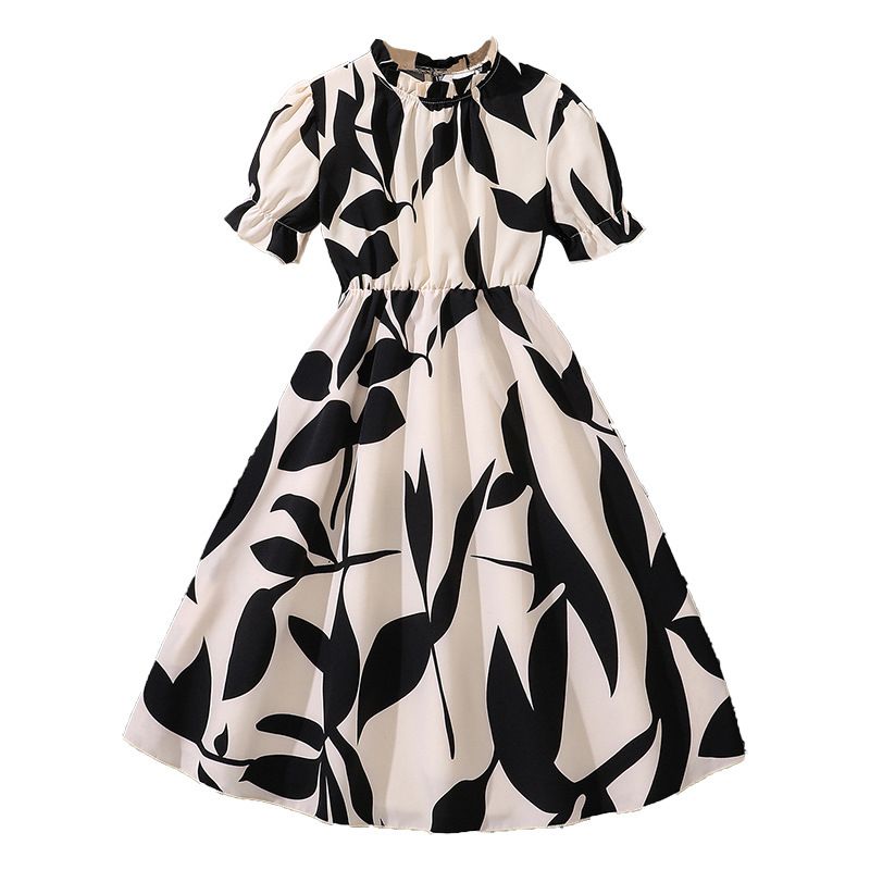Summer New Design Kids Dress Printed Long Sleeve Kids Fashionable Princess Outfits Teenage Girls Children Dresses