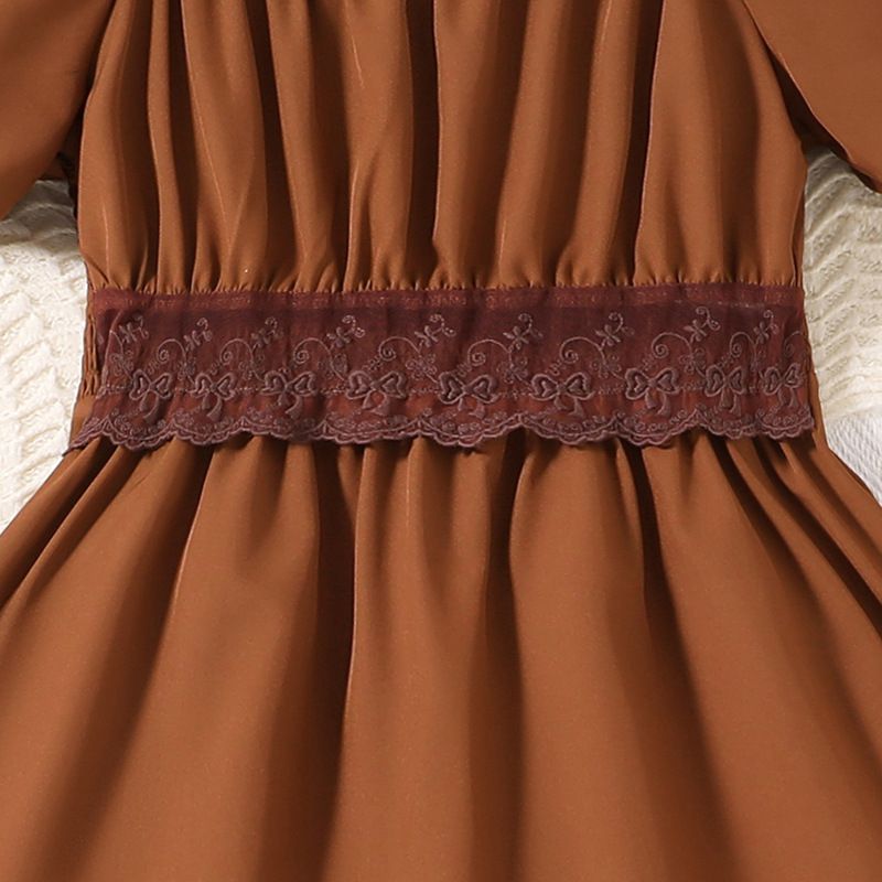 european Girls Dresses Ins New Summer Girls Dress For Children fashion teenager pure color dress