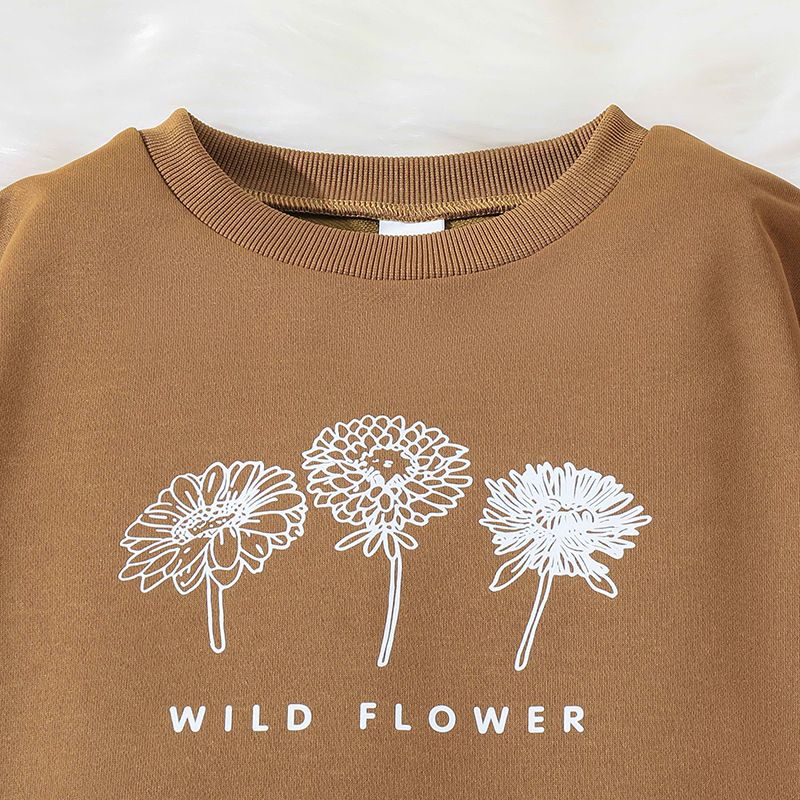 Boys and girls children's daily wear autumn new crewneck long-sleeved hoodie pants kids student casual two-piece set  Clothing Sets