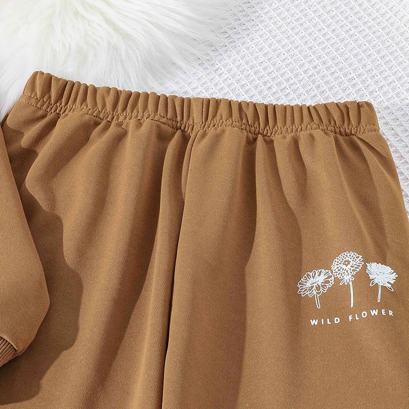 Boys and girls children's daily wear autumn new crewneck long-sleeved hoodie pants kids student casual two-piece set  Clothing Sets