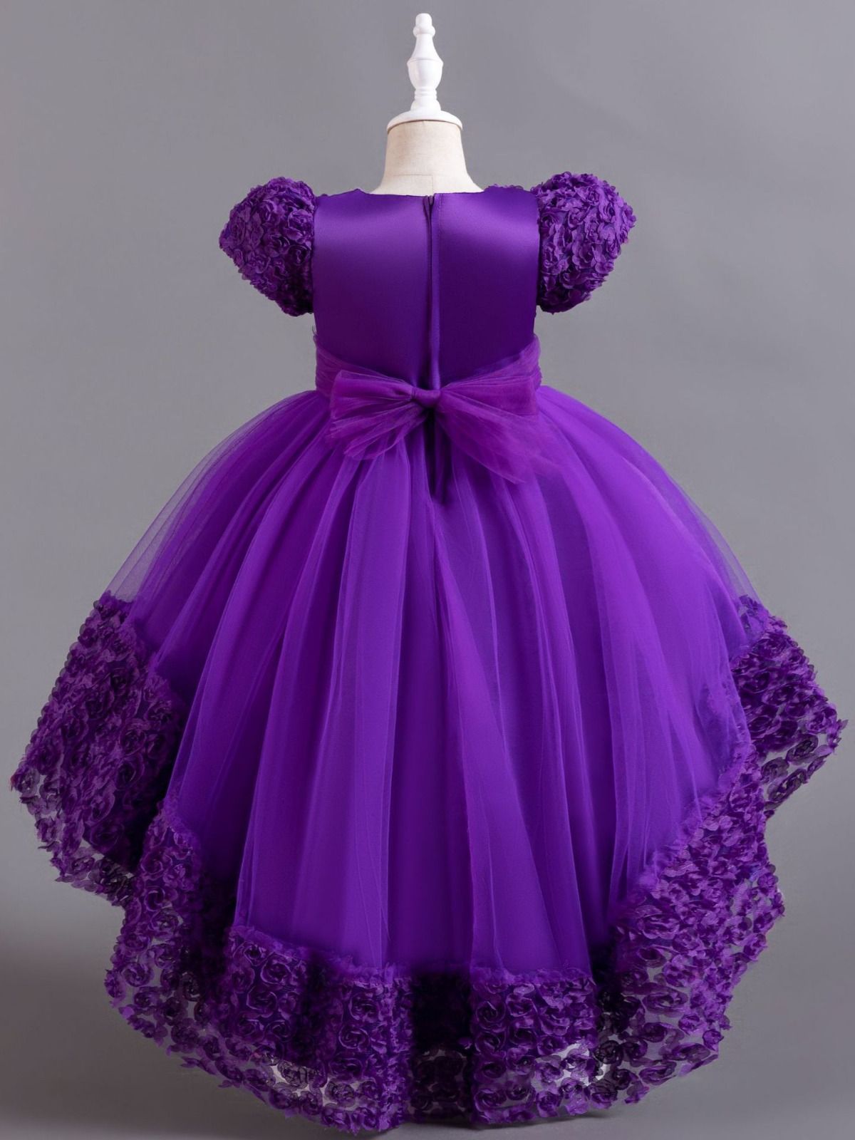 New Red Color Kids Party toddlers party kids clothing children latest dress  Girls Clothing  Dress