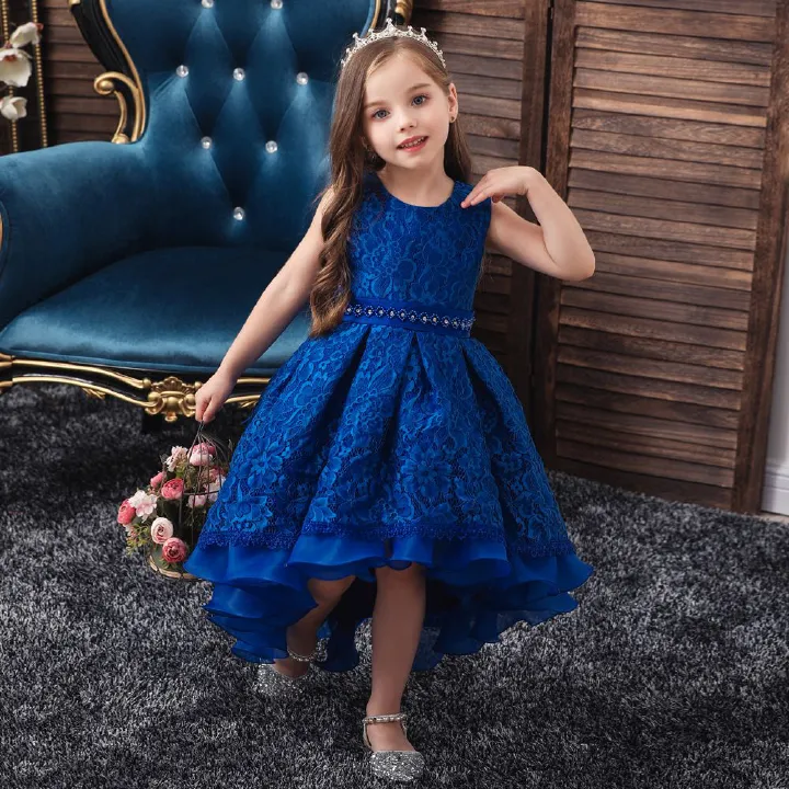 Princess Flower Girls Dress Summer Tutu Wedding Birthday Party Kids Dresses For Girl Children's Costume Teenager Prom Designs Dress