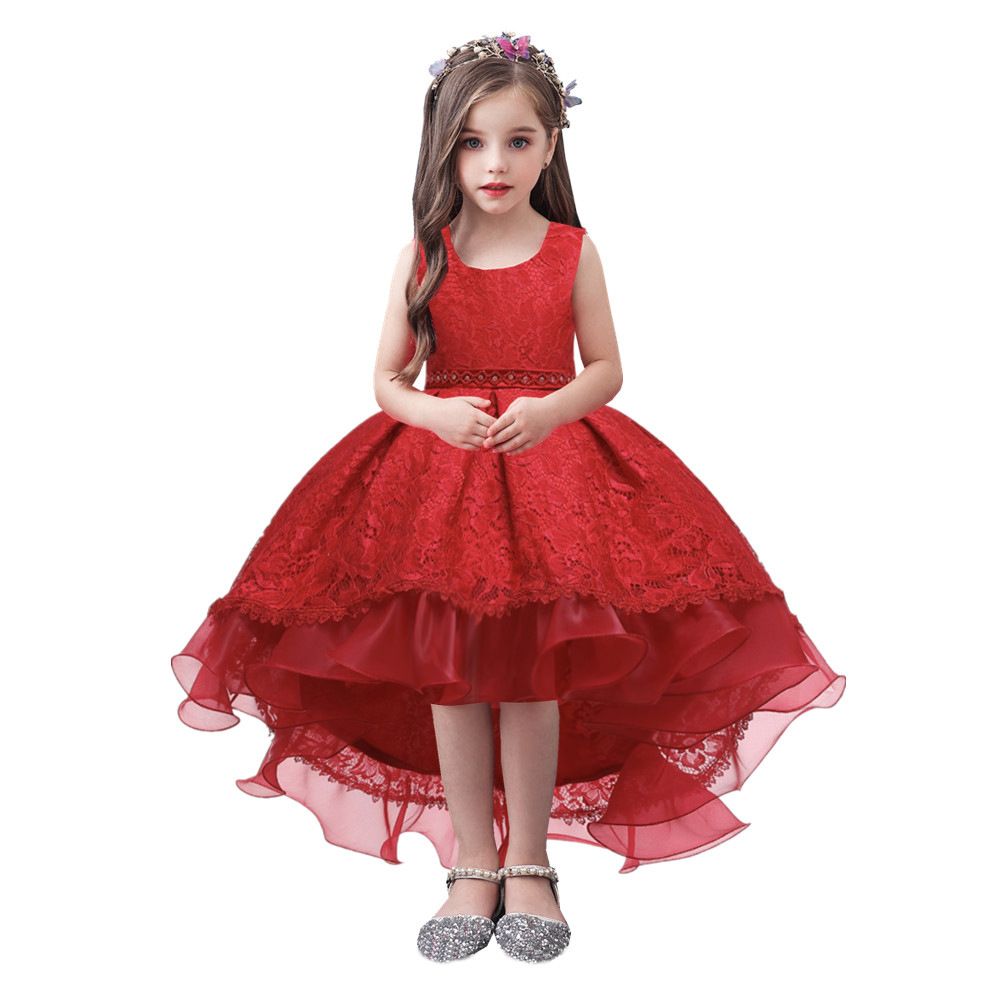Princess Flower Girls Dress Summer Tutu Wedding Birthday Party Kids Dresses For Girl Children's Costume Teenager Prom Designs Dress