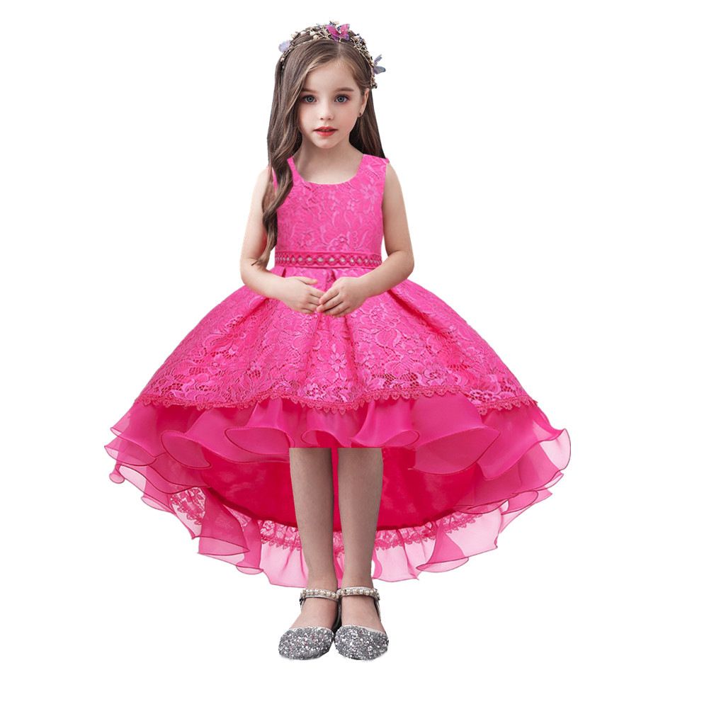 Princess Flower Girls Dress Summer Tutu Wedding Birthday Party Kids Dresses For Girl Children's Costume Teenager Prom Designs Dress