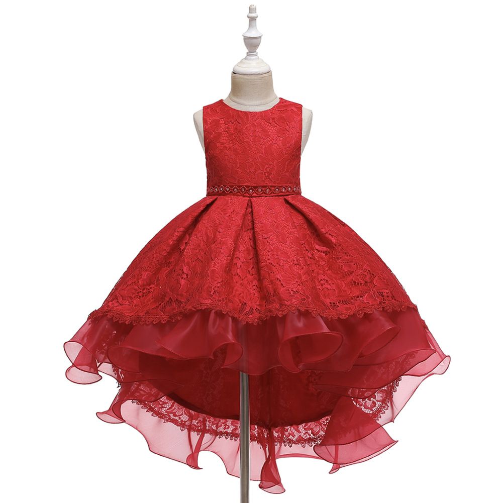 high quality Princess Party Elegant ins hot sale New Design Temperament Wedding Baby Party Teenage Flower Girls Dress