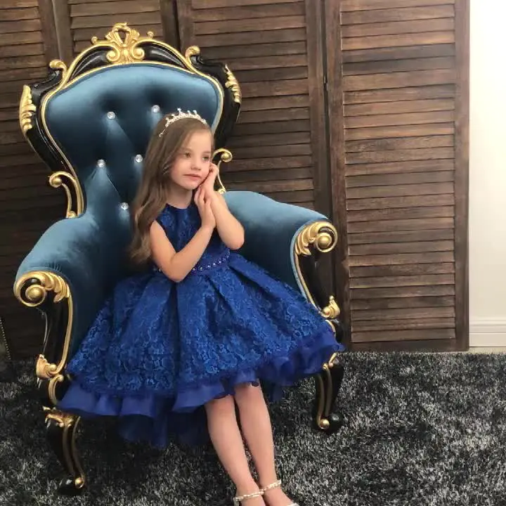 high quality Princess Party Elegant ins hot sale New Design Temperament Wedding Baby Party Teenage Flower Girls Dress