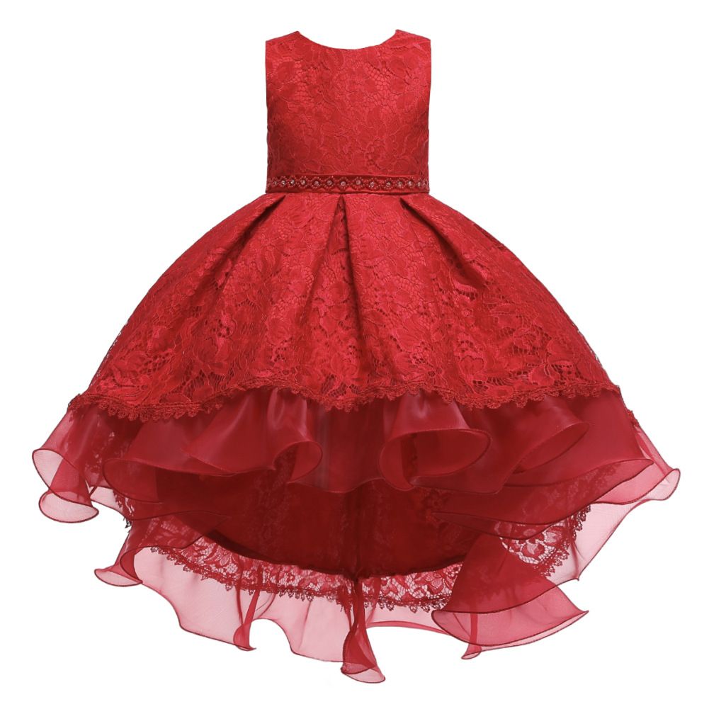 high quality Princess Party Elegant ins hot sale New Design Temperament Wedding Baby Party Teenage Flower Girls Dress