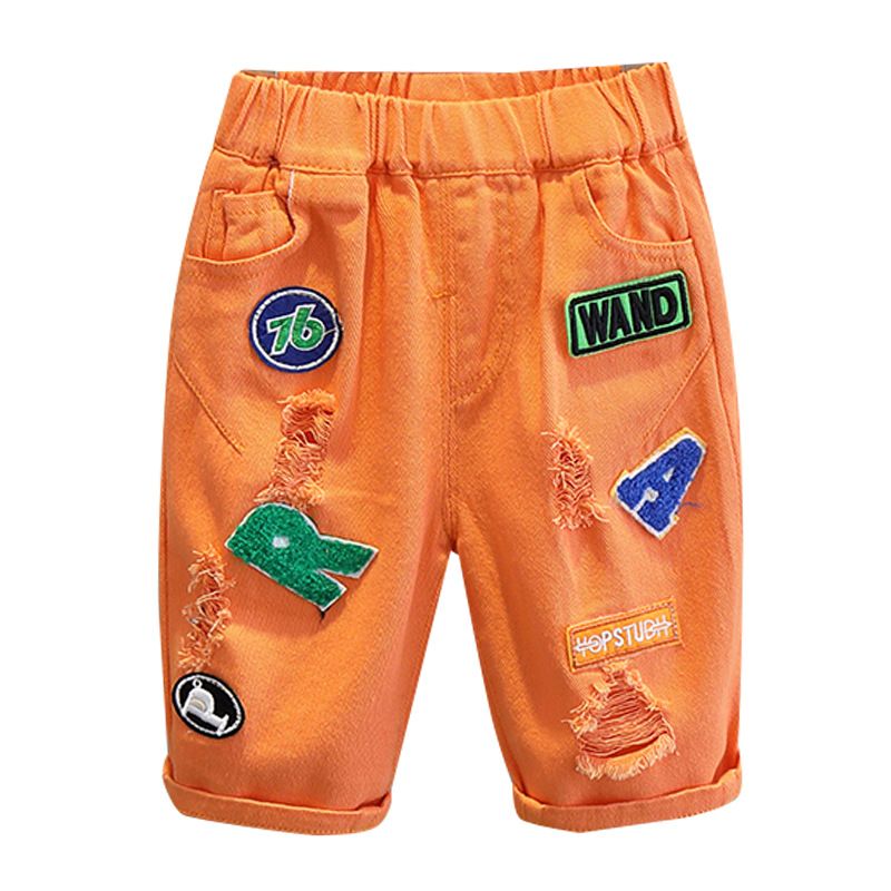 Latest Fashion Top Design Children Denim Pants With Cute Print New Style Children Clothes  Sets