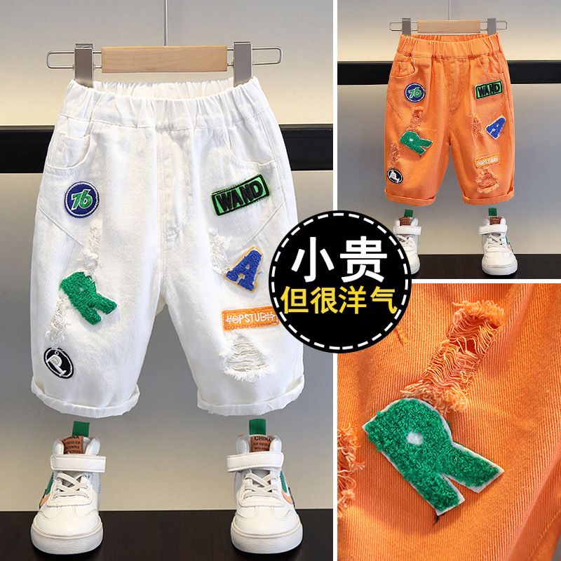 Latest Fashion Top Design Children Denim Pants With Cute Print New Style Children Clothes  Sets