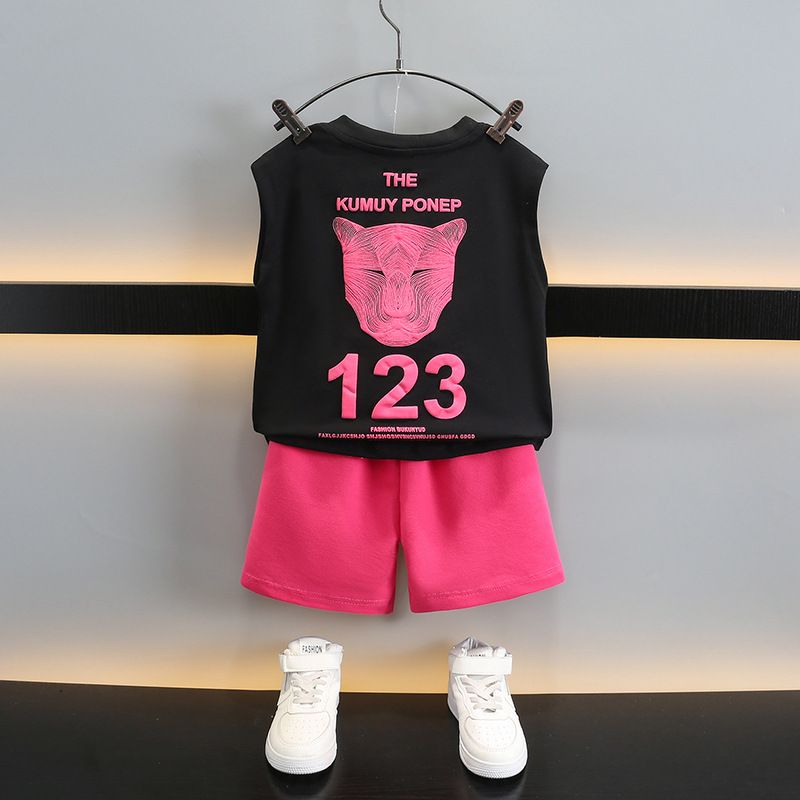 Ms-165 Baby Boys Clothing Sets Summer Outfits Tracksuit Teenage Tshirt+Shorts Children Kids Clothing for Boys 7-8 Years Sets