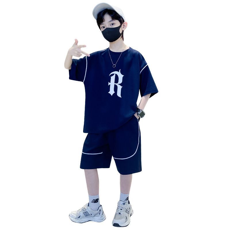 High Quality Boys Summer Clothes Sets Fashion Letter Printed Shirts & Shorts 2 PCS Casual Kids Short-sleeved Clothing Sets