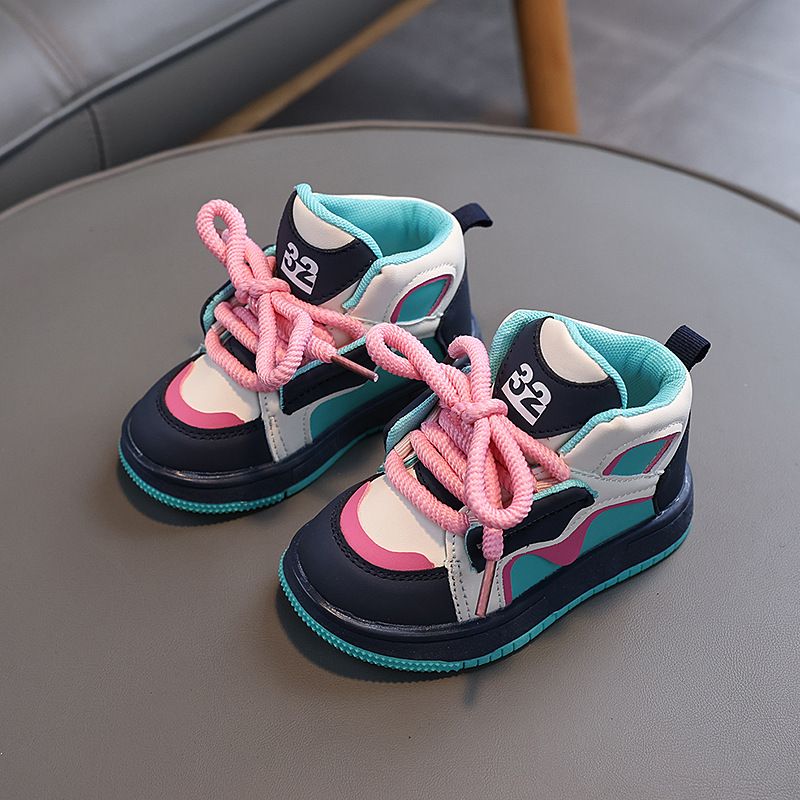 Teenagers Boy High Quality Sport Shoes Children Girl Mixed Color Kids Unisex Shoes Basketball Sneaker Student For 4 Seasons Baby Shoes