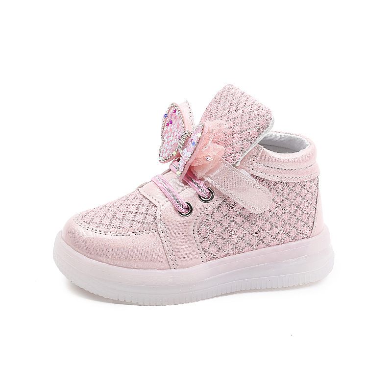 Kids Snow Boots Winter Female Fashion Boots Girls Princess Knee-Length Long Boots Child Casual Sport Shoes Hot Sneakers Baby Shoes