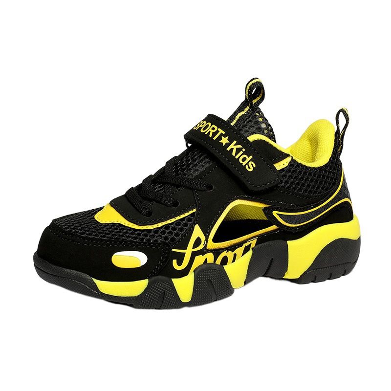 New Fashion Mesh Kids Shoes Breathable Comforthable Children Sport Shoes Outdoor Boys Basketball Sneakers Hollow Out Gym Shoes Sandals