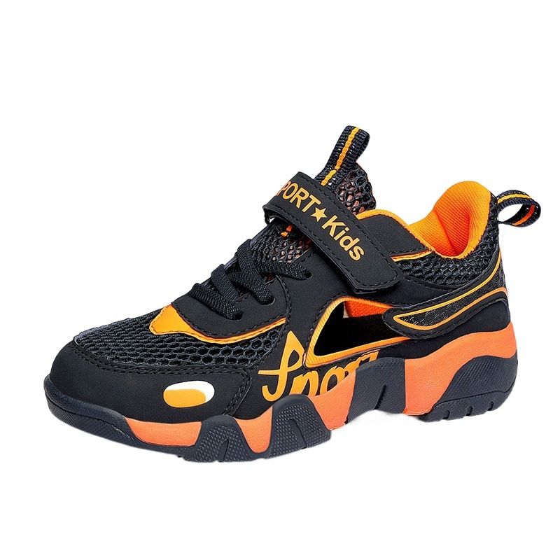New Fashion Mesh Kids Shoes Breathable Comforthable Children Sport Shoes Outdoor Boys Basketball Sneakers Hollow Out Gym Shoes  Sandals