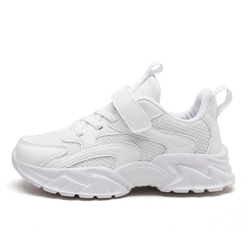 Kids Thick Soft soled Flat Breathable Running Casual Shoes Outdoor Fashion Children Sneakers Solid Color Mesh New Sports Shoes  Sneakers