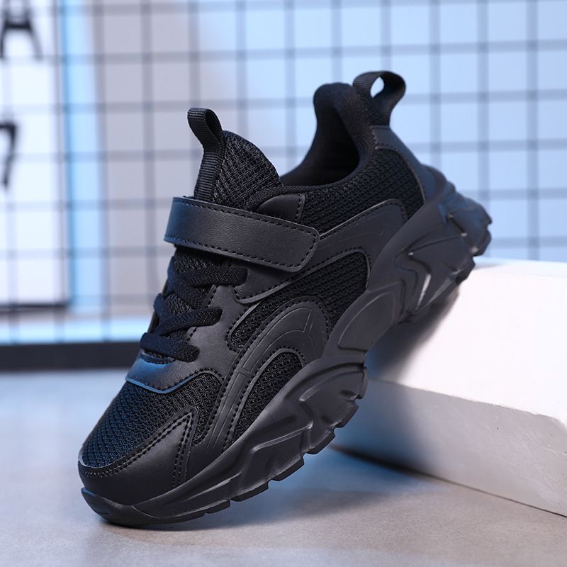 Kids Thick Soft soled Flat Breathable Running Casual Shoes Outdoor Fashion Children Sneakers Solid Color Mesh New Sports Shoes  Sneakers