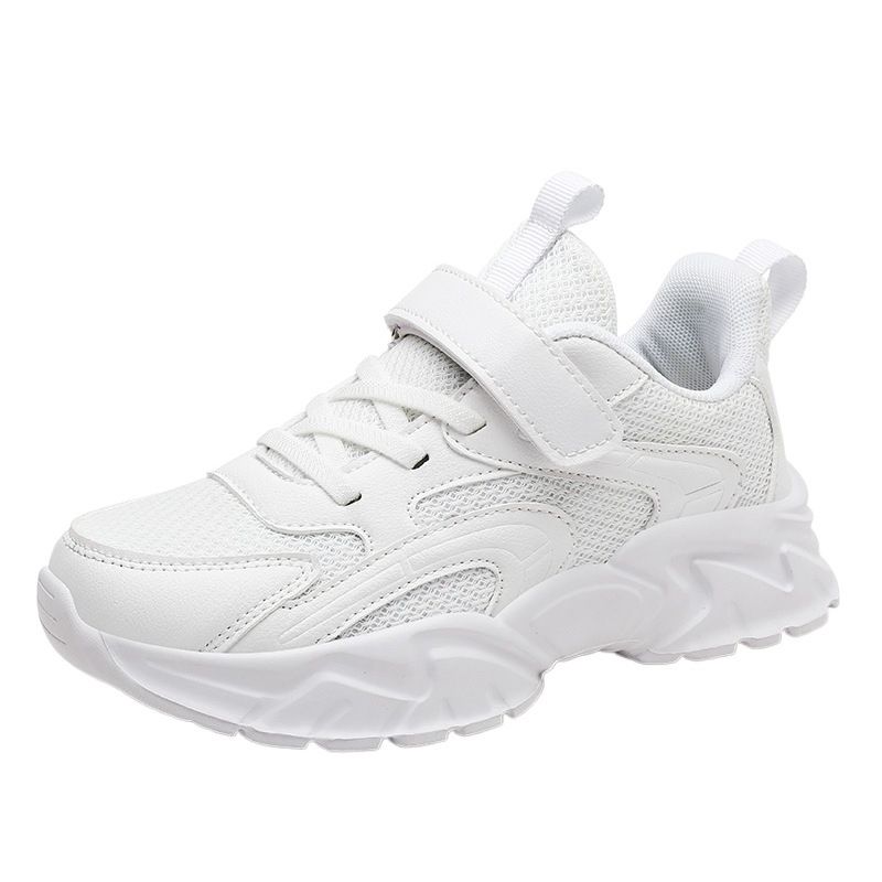 Kids Thick Soft soled Flat Breathable Running Casual Shoes Outdoor Fashion Children Sneakers Solid Color Mesh New Sports Shoes  Sneakers
