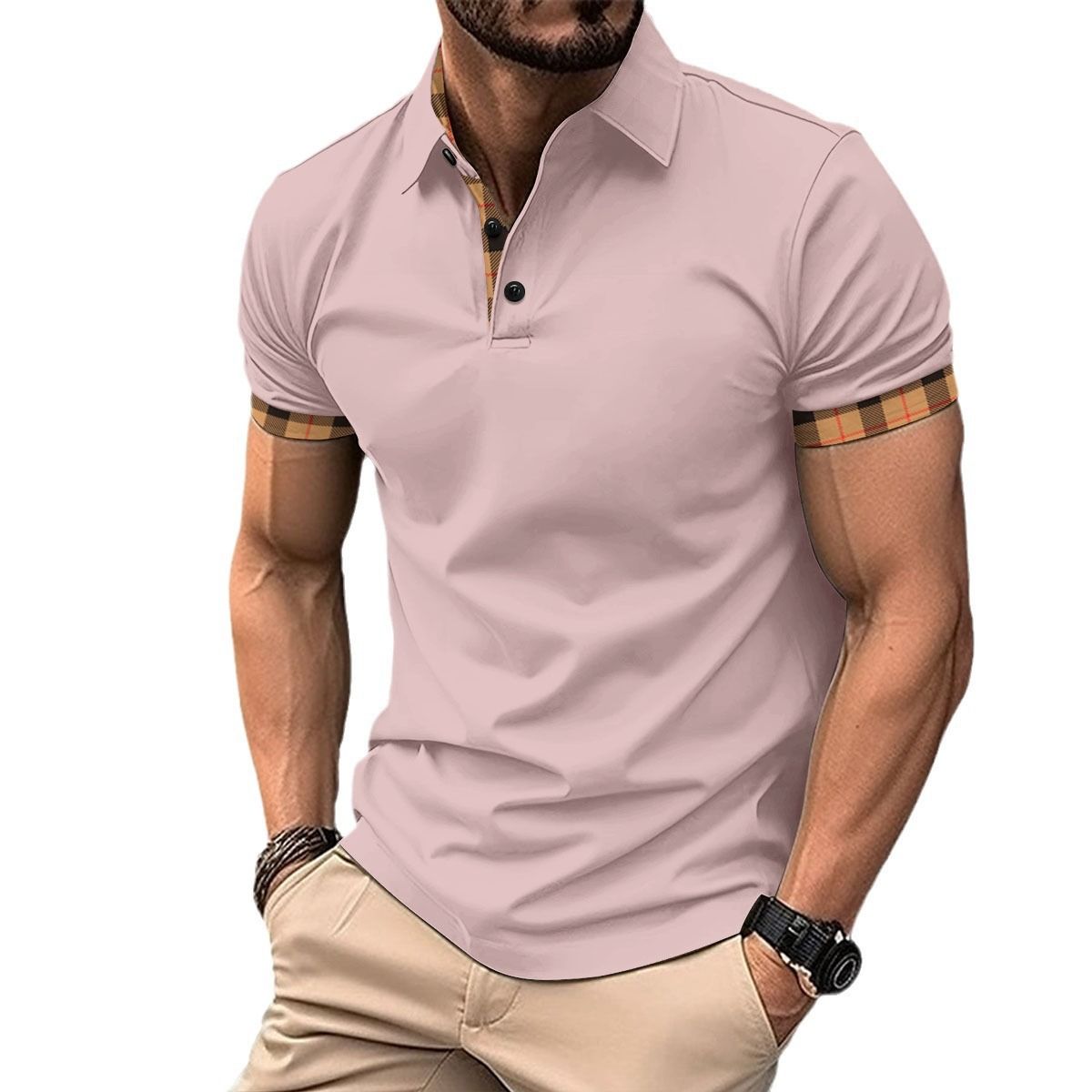 Gingtto Custom Summer Polo Shirts for Men High Quality Solid Color Casual Polos With Short Sleeves for Golf ICO Print
