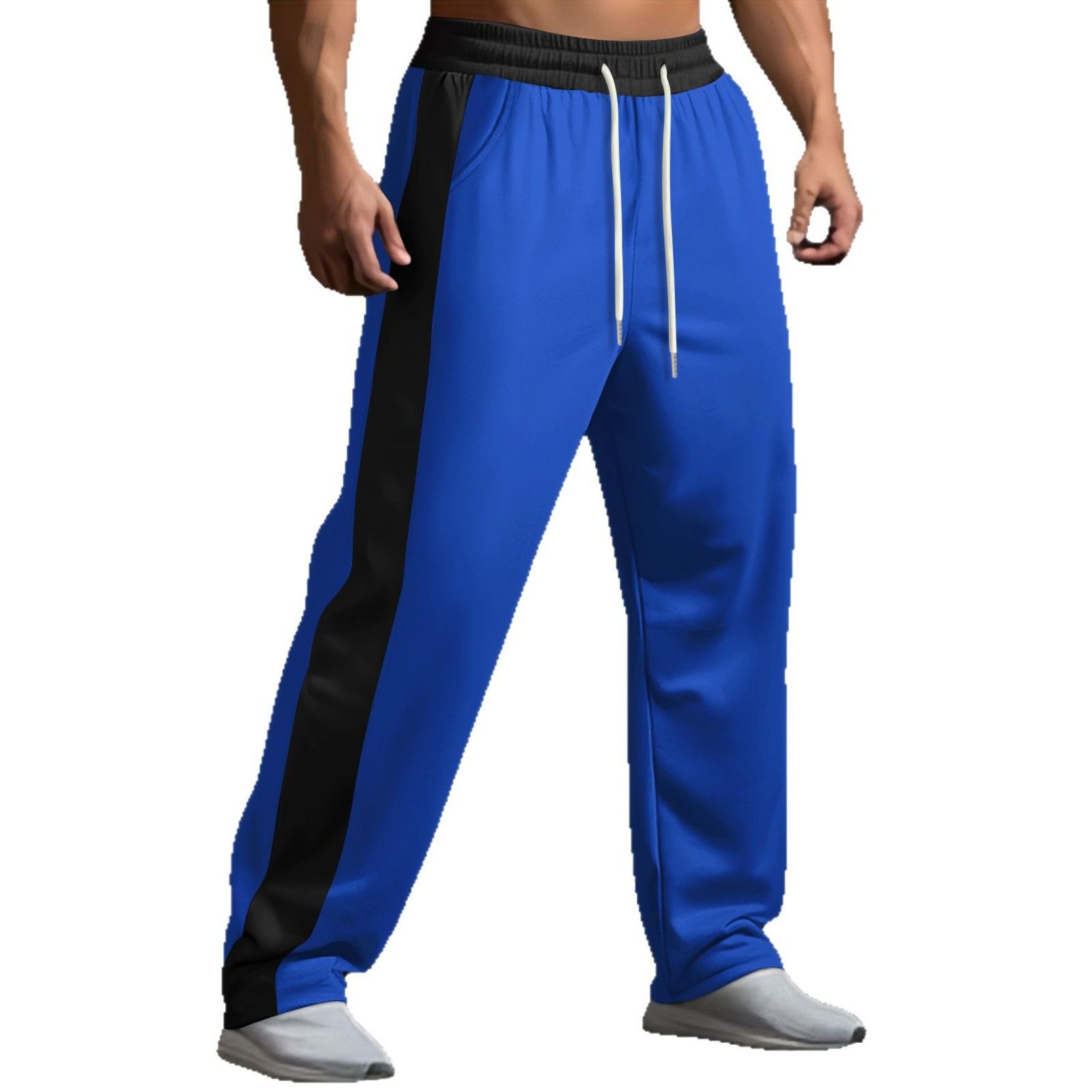 Custom Men's Baggy Trousers Streetwear Loose Breathable Sweatpants Stacks Gym Sport Fitness Jogger Pant Casual