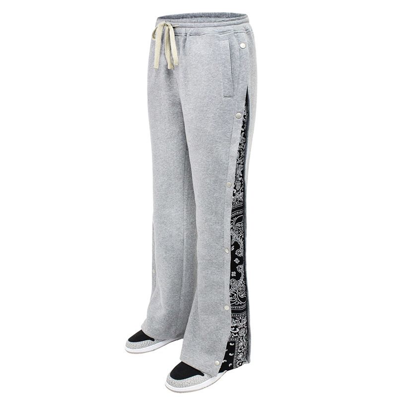 Custom Oversized Loose Patchwork Casual Pants Trackpants Track Sweat Jogger Pants Flared Sweatpants for Men  Casual