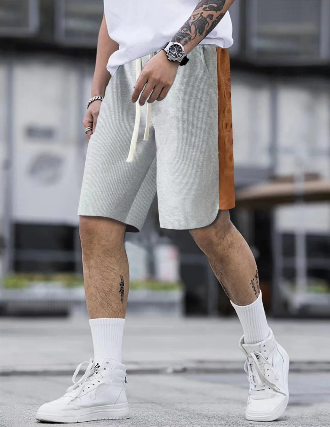 Custom Men's High Quality Zipper Pocket Mesh Shorts Summer Gym Sports Shorts Breathable Blank Mesh Shorts for Men Casual