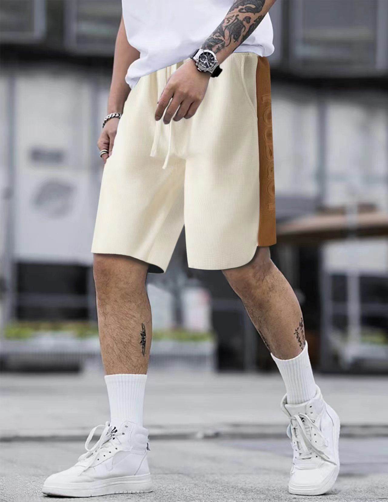 Custom Men's High Quality Zipper Pocket Mesh Shorts Summer Gym Sports Shorts Breathable Blank Mesh Shorts for Men Casual