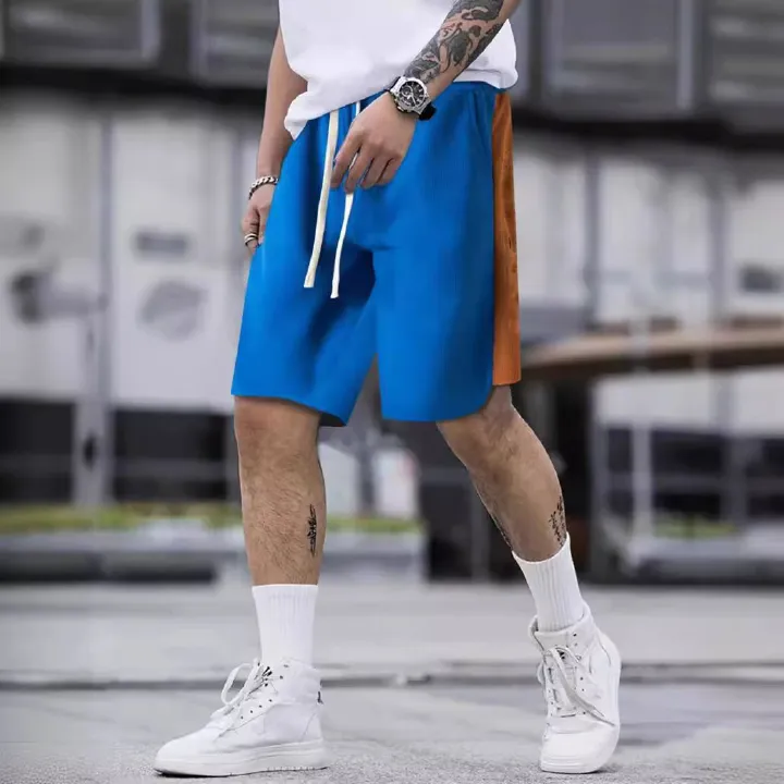 Custom Men's High Quality Zipper Pocket Mesh Shorts Summer Gym Sports Shorts Breathable Blank Mesh Shorts for Men Casual