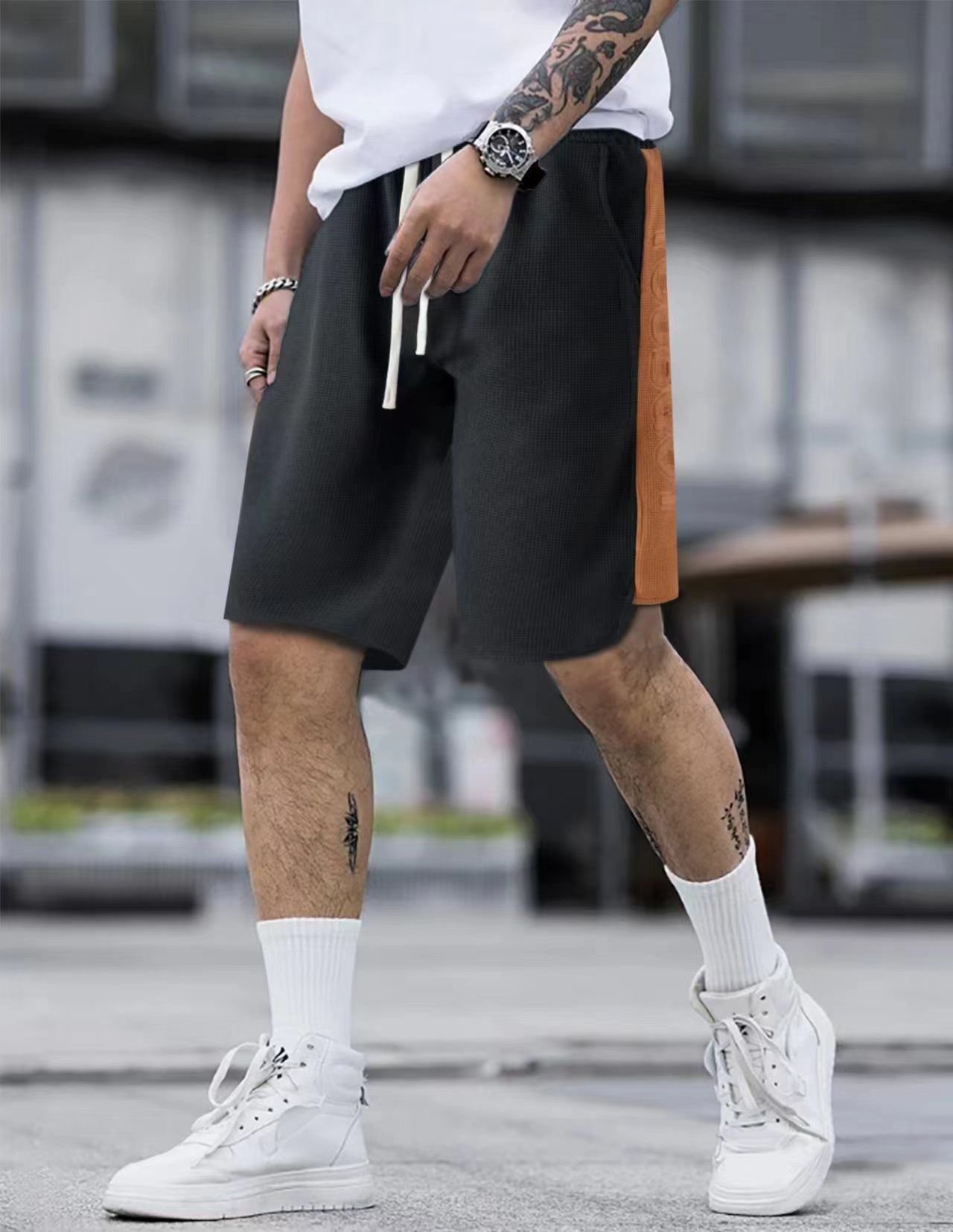 Custom Men's High Quality Zipper Pocket Mesh Shorts Summer Gym Sports Shorts Breathable Blank Mesh Shorts for Men Casual