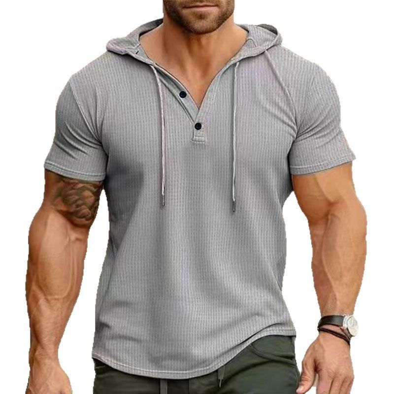 Sweatshirt US Size Custom Logo Polyester Leisure Hoodie Fitness Leisure Sweatshirt GYM Clothing Muscle Hooded Workout T Shirt