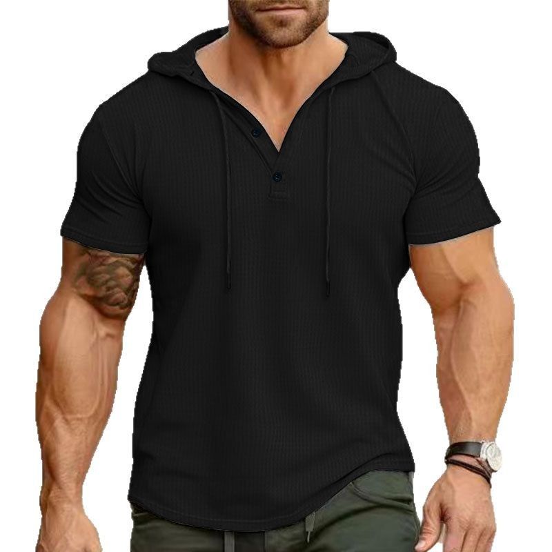 Sweatshirt US Size Custom Logo Polyester Leisure Hoodie Fitness Leisure Sweatshirt GYM Clothing Muscle Hooded Workout T Shirt