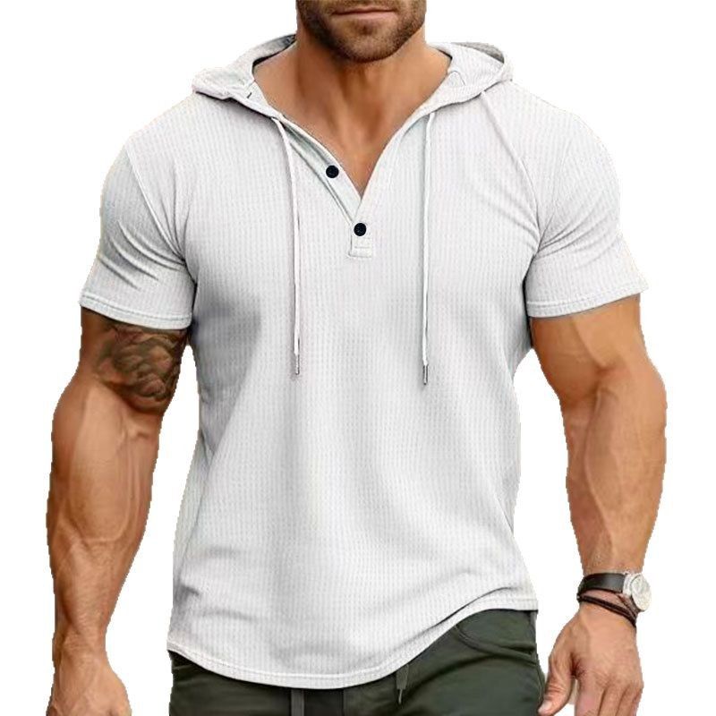 Sweatshirt US Size Custom Logo Polyester Leisure Hoodie Fitness Leisure Sweatshirt GYM Clothing Muscle Hooded Workout T Shirt