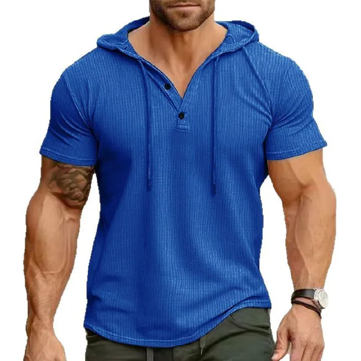 Sweatshirt US Size Custom Logo Polyester Leisure Hoodie Fitness Leisure Sweatshirt GYM Clothing Muscle Hooded Workout T Shirt