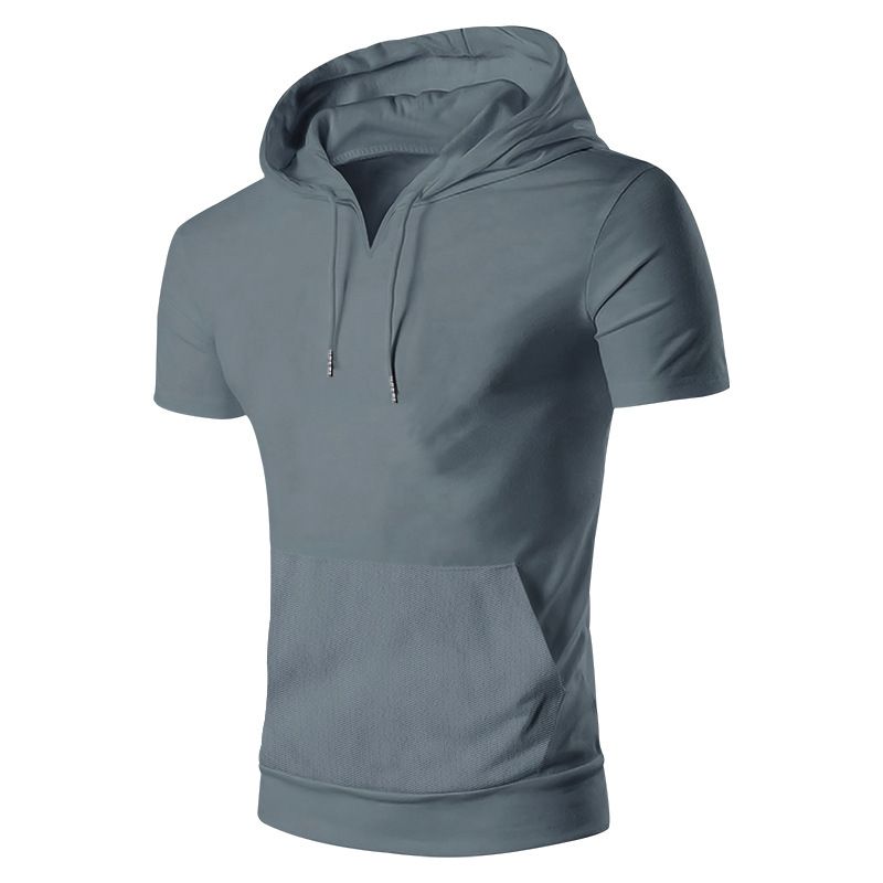 Sweatshirt US Size Custom Logo Polyester Hoodie Fitness Leisure Outdoor Sweatshirt GYM Clothing Muscle Hooded Workout T Shirt