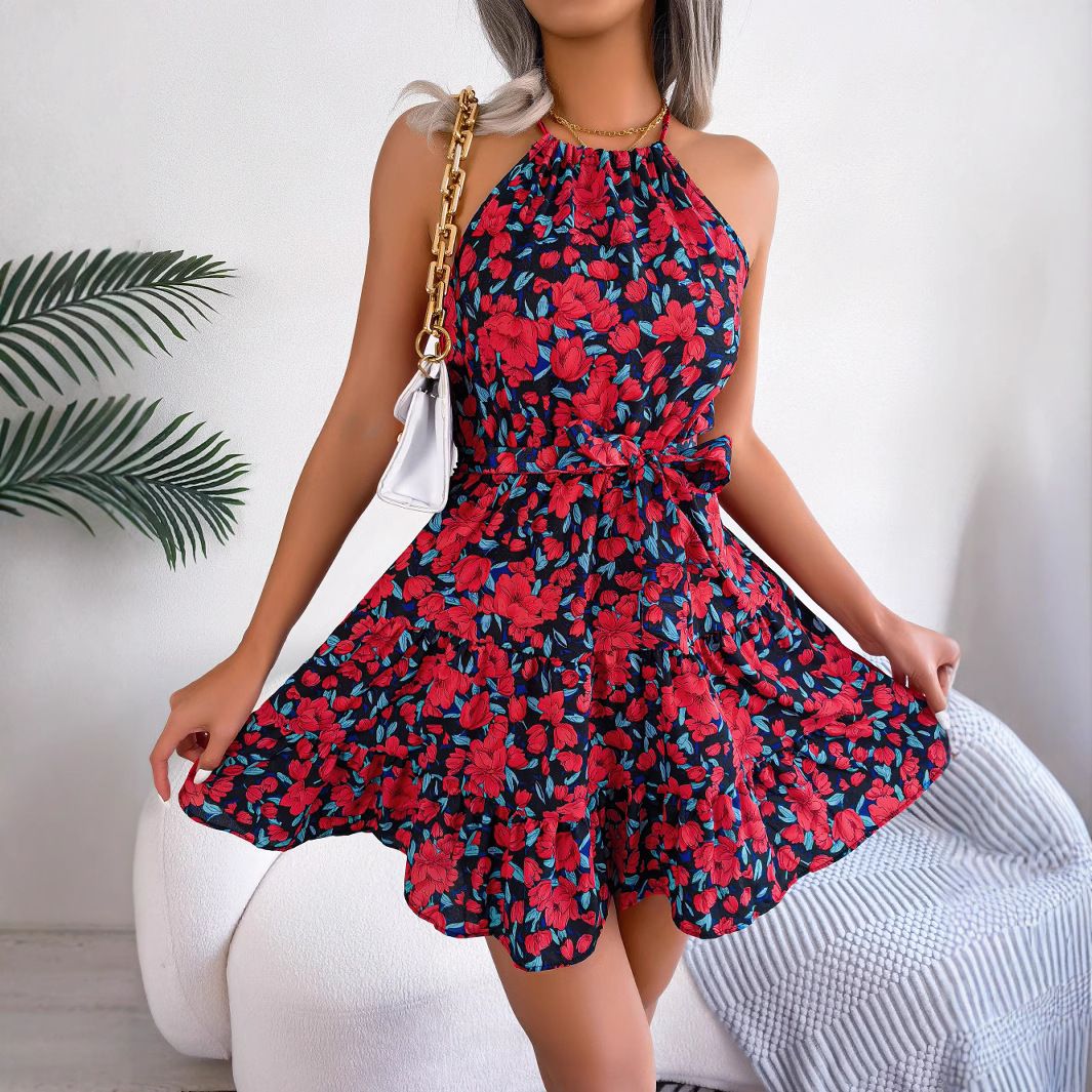 Wholesale Casual Beach Cotton Linen Dress Summer Elegant Ladies Dresses Women Vestidos Clothing Dresses