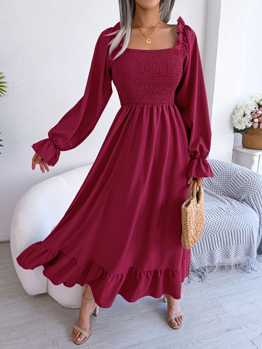 Latest Design Summer Ladies Office Dresses Short Sleeve V-neck Waist Wrap Pencil Career Dresses Women Casual Africa Dress