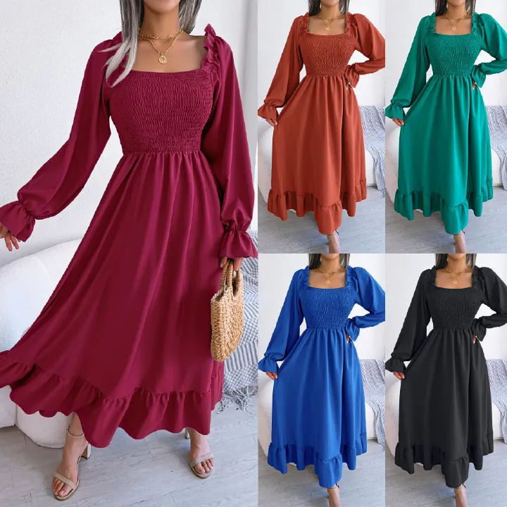 Latest Design Summer Ladies Office Dresses Short Sleeve V-neck Waist Wrap Pencil Career Dresses Women Casual Africa Dress