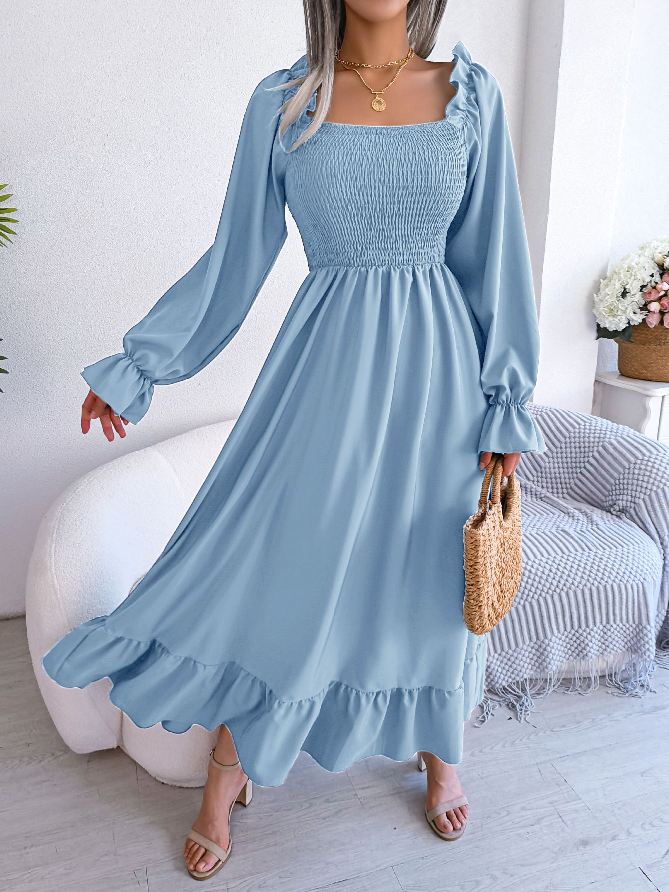 Latest Design Summer Ladies Office Dresses Short Sleeve V-neck Waist Wrap Pencil Career Dresses Women Casual Africa Dress