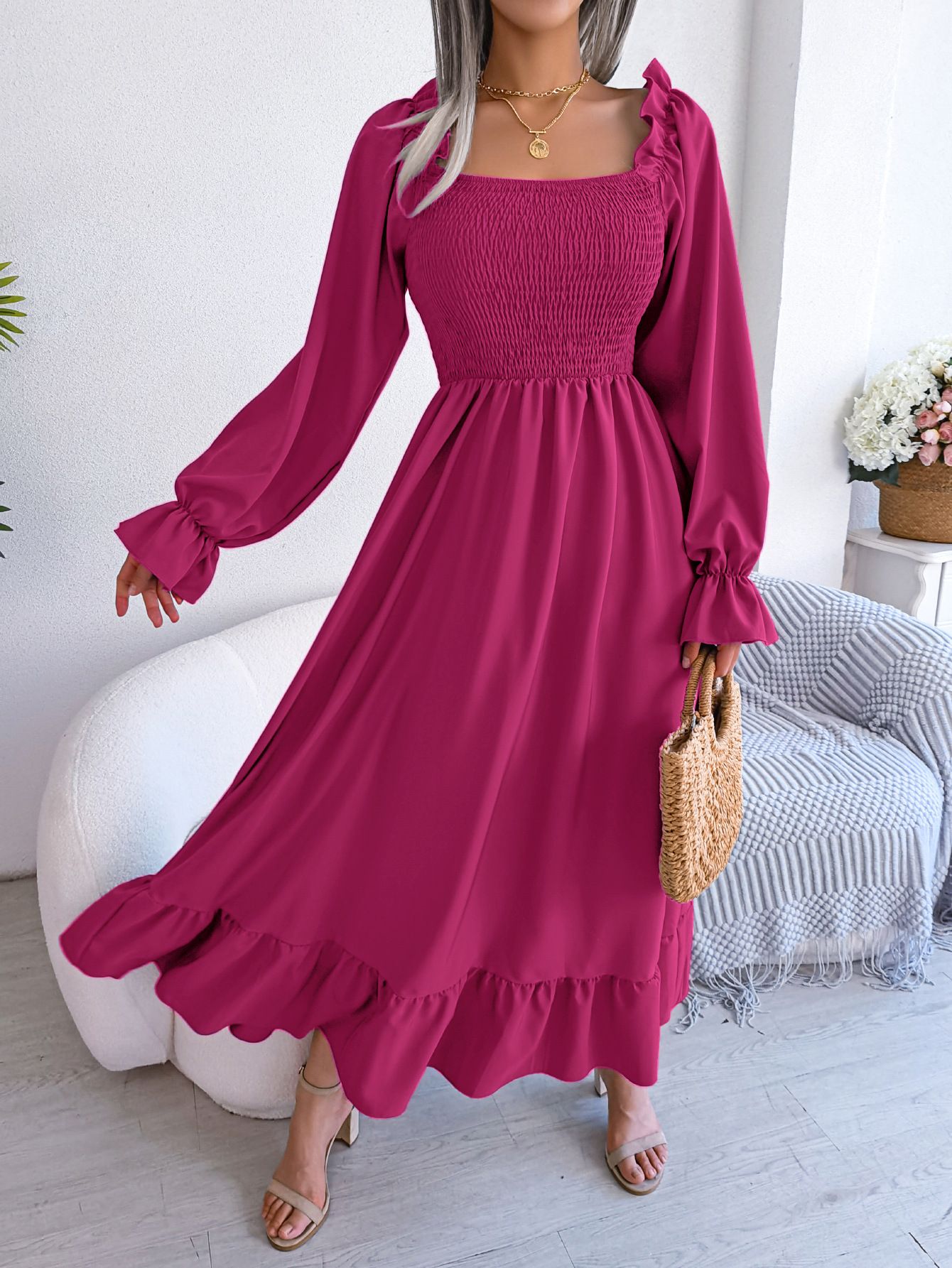 Latest Design Summer Ladies Office Dresses Short Sleeve V-neck Waist Wrap Pencil Career Dresses Women Casual Africa Dress