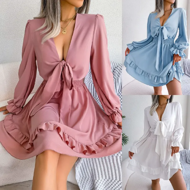 Bulk Wholesale High End Cotton Dress Second Hand Mixed Sizes Clothes Stock Dresses
