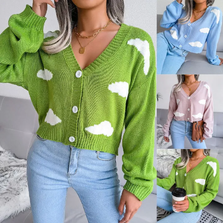 Autumn Winter Women's Fashion Long-Sleeved Sweater with Hollow Twist Craft in Stock for Europe United States Front Logo Included  Sweaters