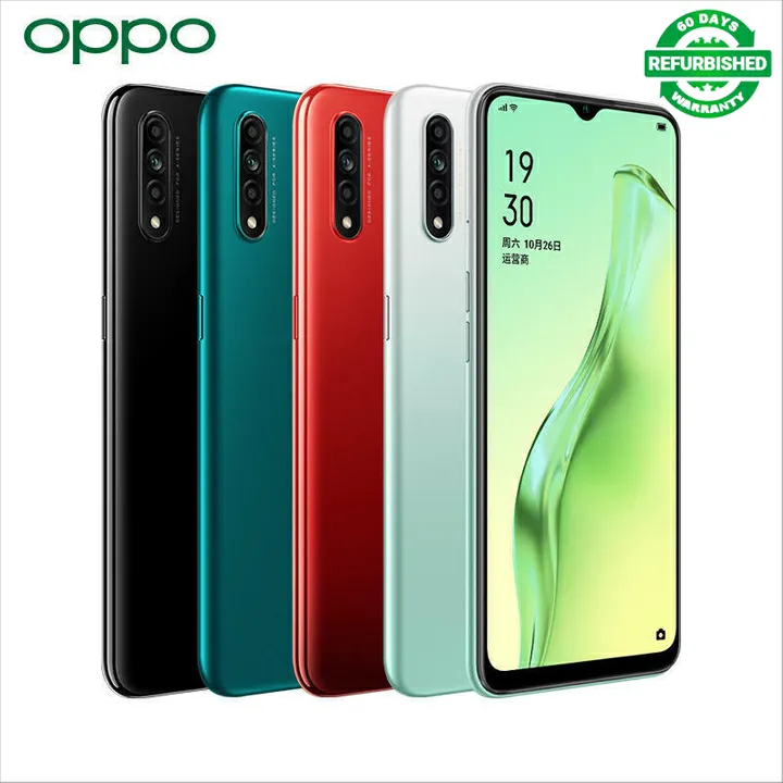 Refurbished OPPO A8 A31 Smartphones 128GB+4GB 6.5-inch IPS LCD display 12MP+8MP rear triple camera 4230mAh 10W fast charging fingerprint unlocking Dual SIM Smartphones