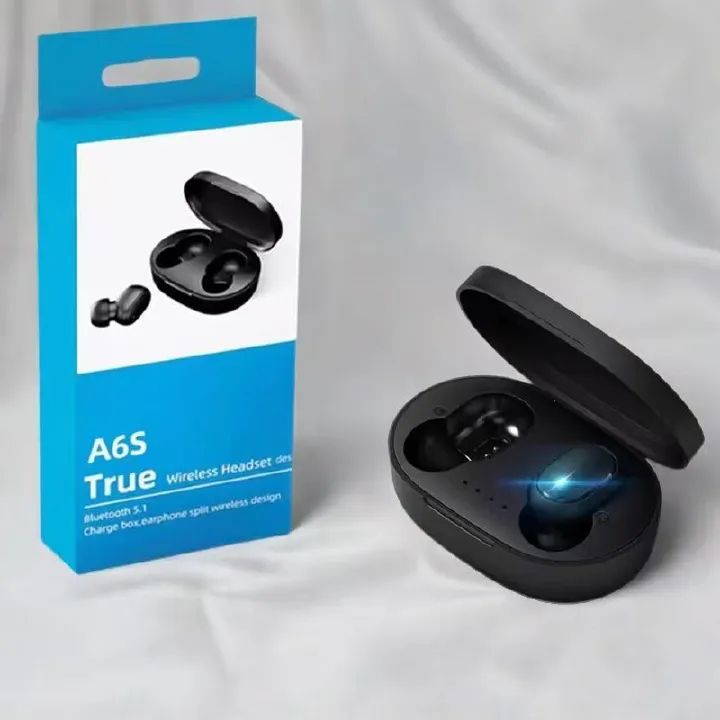 New A6s Wireless Bluetooth Earphones  Stereo Music headset Noise cancellation headphone TWS Wireless Bluetooth Earphones Sports Earphones Sweatproof Earphones Bass Earphones  High Quality Earphones