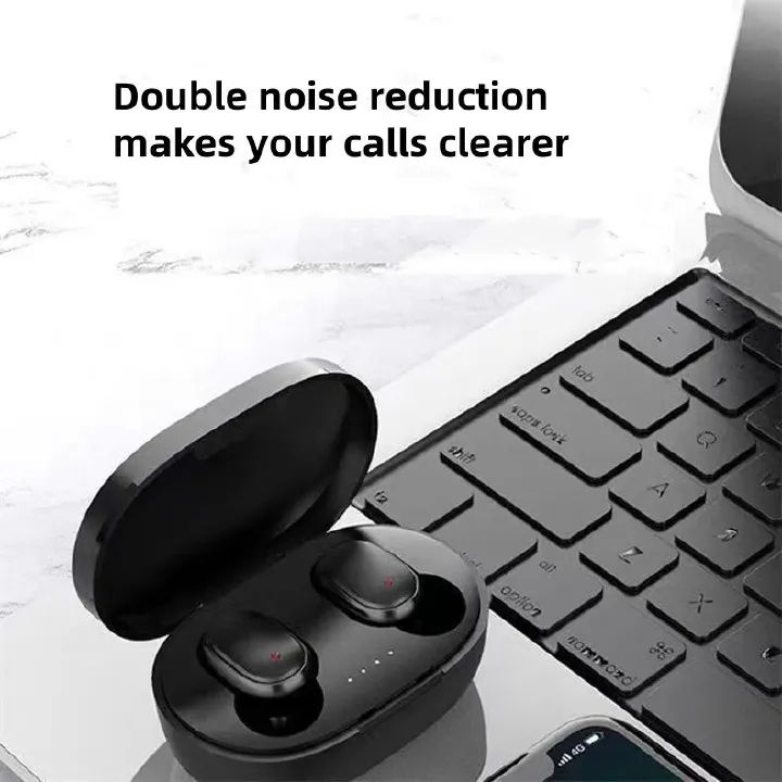 New A6s Wireless Bluetooth Earphones  Stereo Music headset Noise cancellation headphone TWS Wireless Bluetooth Earphones Sports Earphones Sweatproof Earphones Bass Earphones  High Quality Earphones