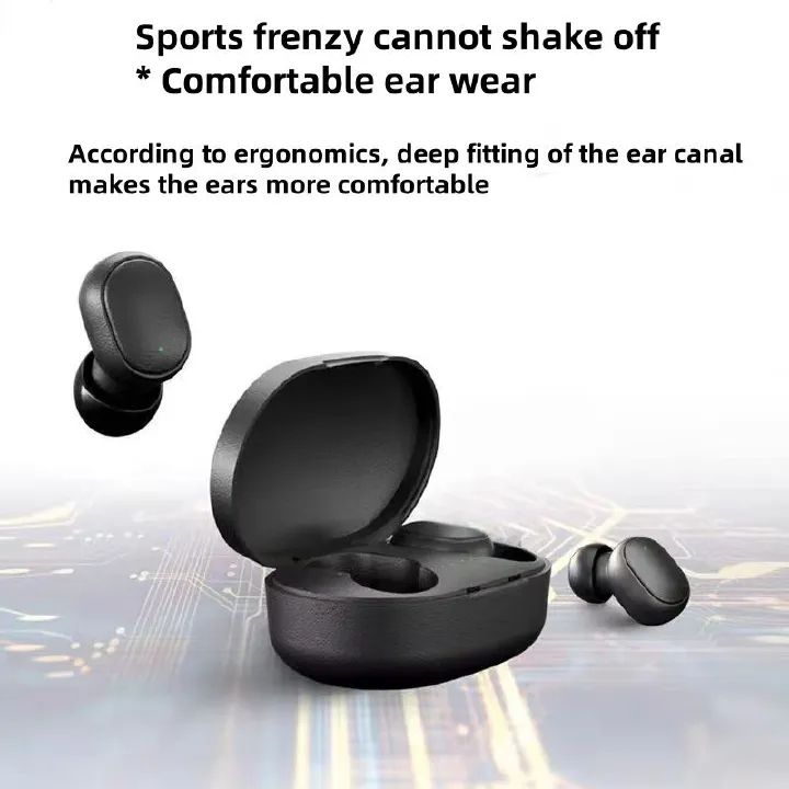New A6s Wireless Bluetooth Earphones  Stereo Music headset Noise cancellation headphone TWS Wireless Bluetooth Earphones Sports Earphones Sweatproof Earphones Bass Earphones  High Quality Earphones