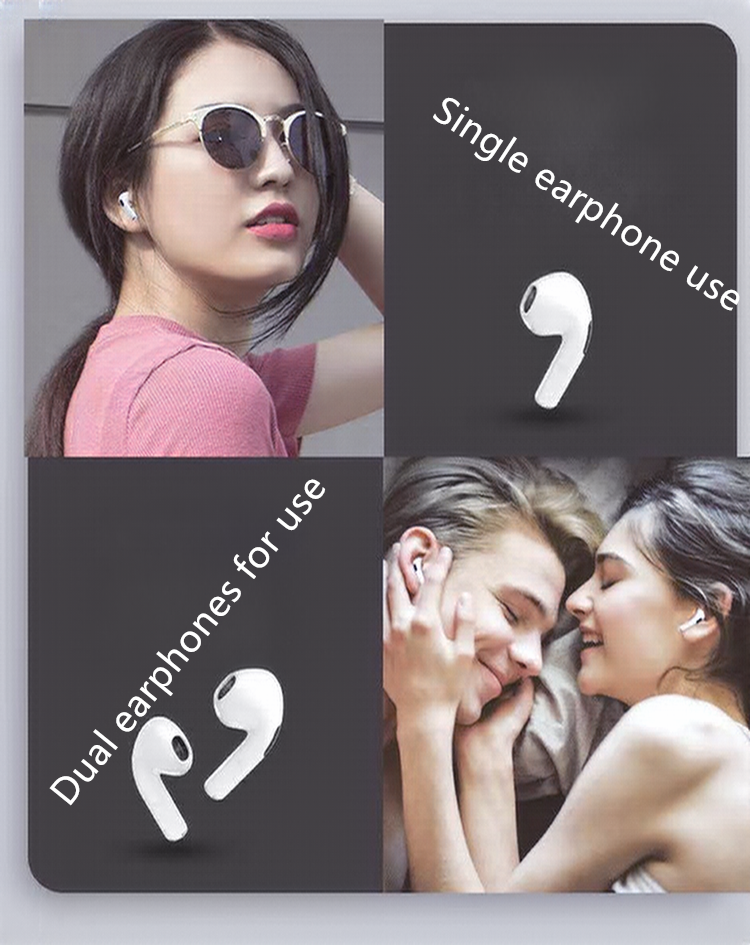 New Pro6 Wireless Bluetooth Earphones Stereo Music headset Noise cancellation headphone TWS Wireless Bluetooth Earphones Sports Earphones Sweatproof Earphones Bass Earphones  High Quality Earphones