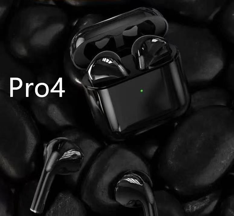 Pro4  Bluetooth earphone  TWS noise Cancelling earphone Pro 4 Wireless earphone  Stereo Sports earphone  Sweatproof  earphone  High Quality earphone