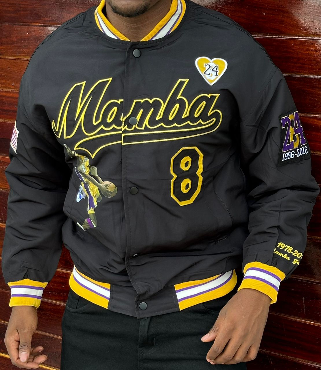 Ultimate Warmth and Style: Premium Men's Woolen Bomba Jacket for Winter Comfort and Elegance Men's Long Sleeve Baseball Jacket Bomber Coat with Color Block Letter Graphic