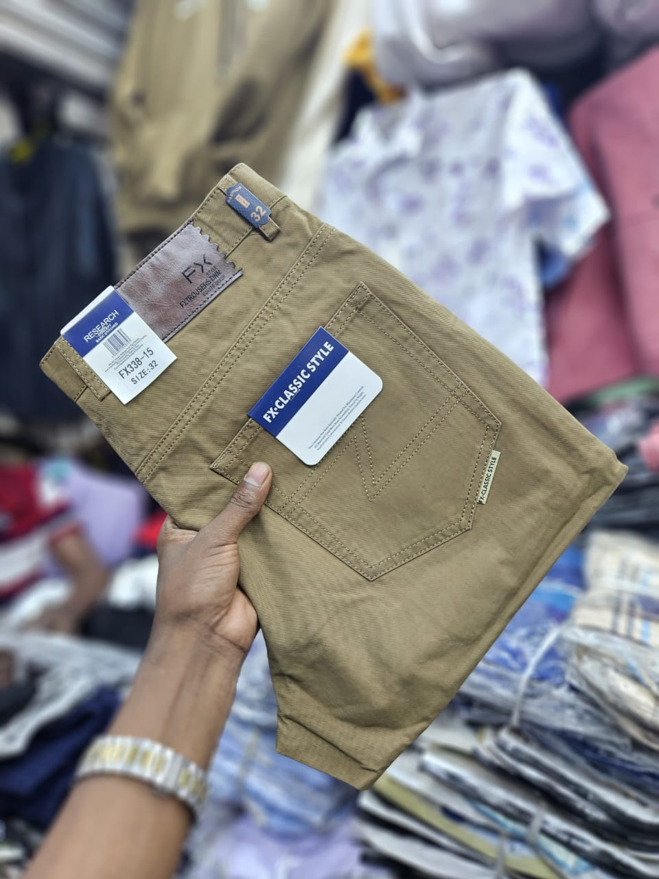 Stylish business casual fashionable Classic timeless High quality hard Khaki men trousers straight slim fit smart casual trouser