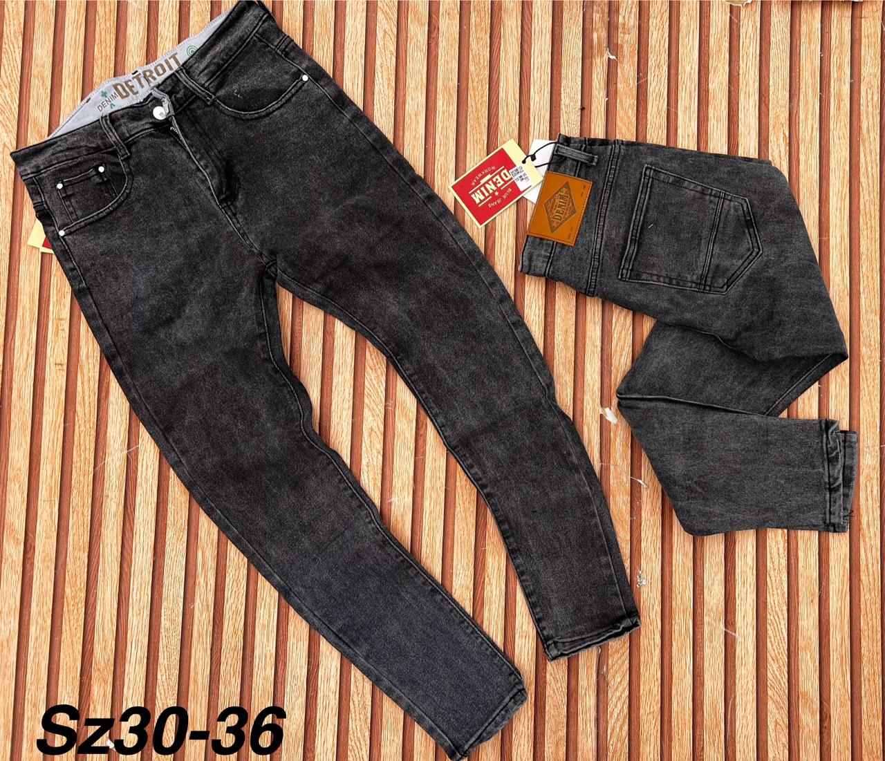 Classic high quality timeless vintage Men's Stretch Jeans with a Slim Fit and Classic Denim Work Pants with Pockets for Casual Wear